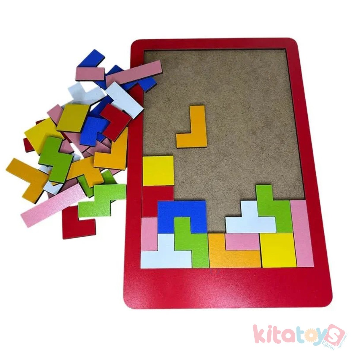Ahşap Tetris Blokları (Eğitici Puzzle) Eğitim Materyalleri