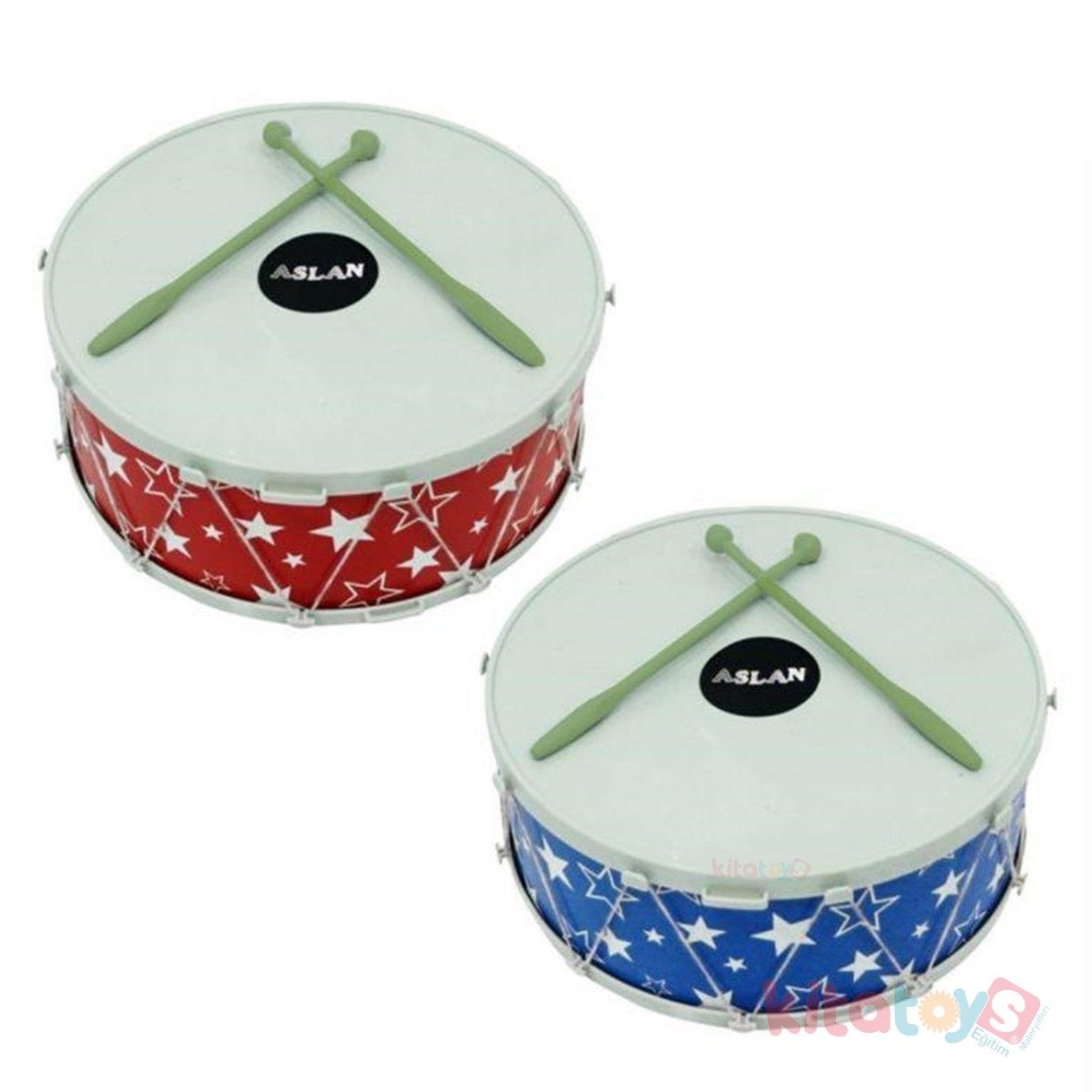 Plastik Davul 17 cm Askılı (Orta Boy) Sevimli Aslan Oyuncak