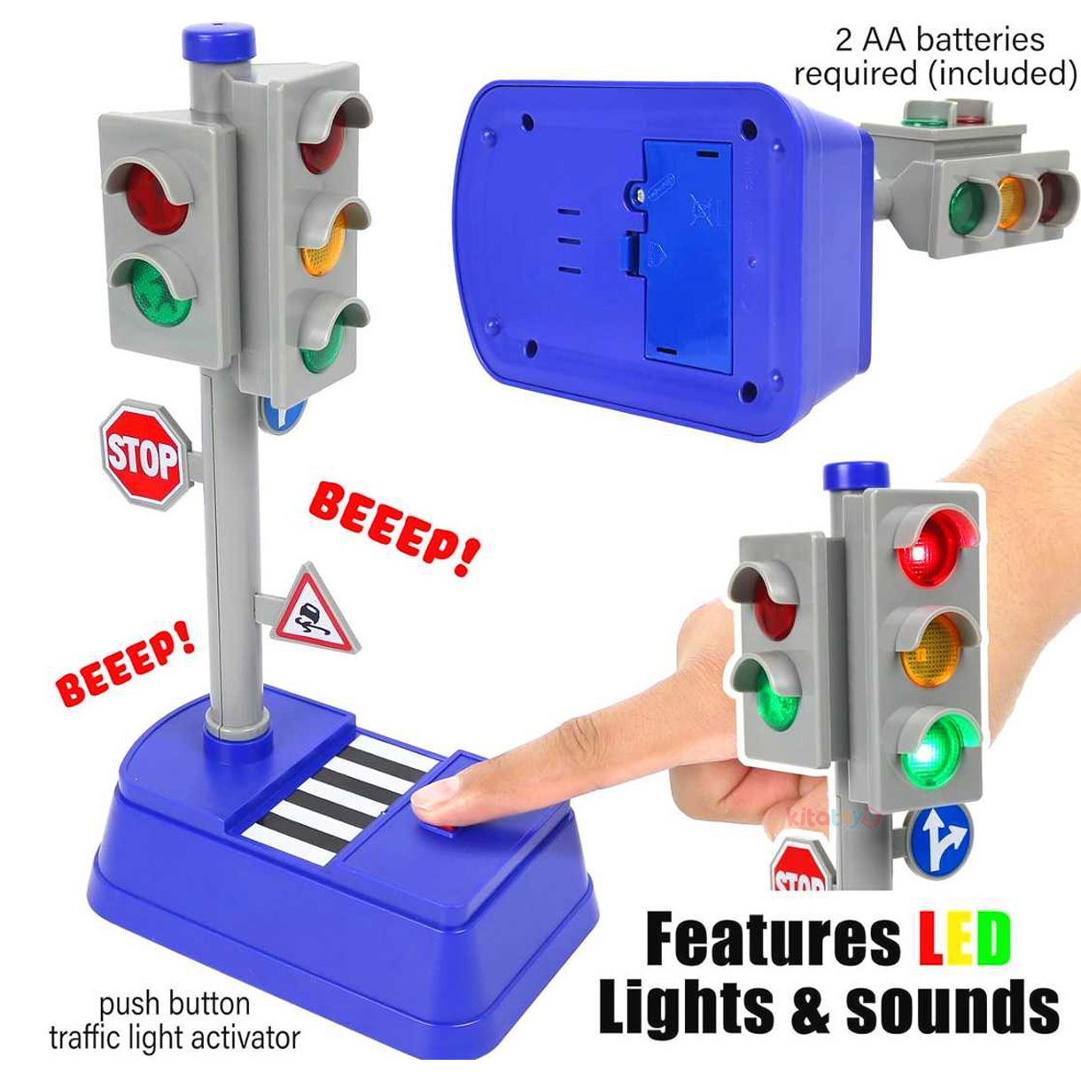 Trafik Lambası Seti (Sesli ve Işıklı) Oyuncak Işıkları 666-03Q