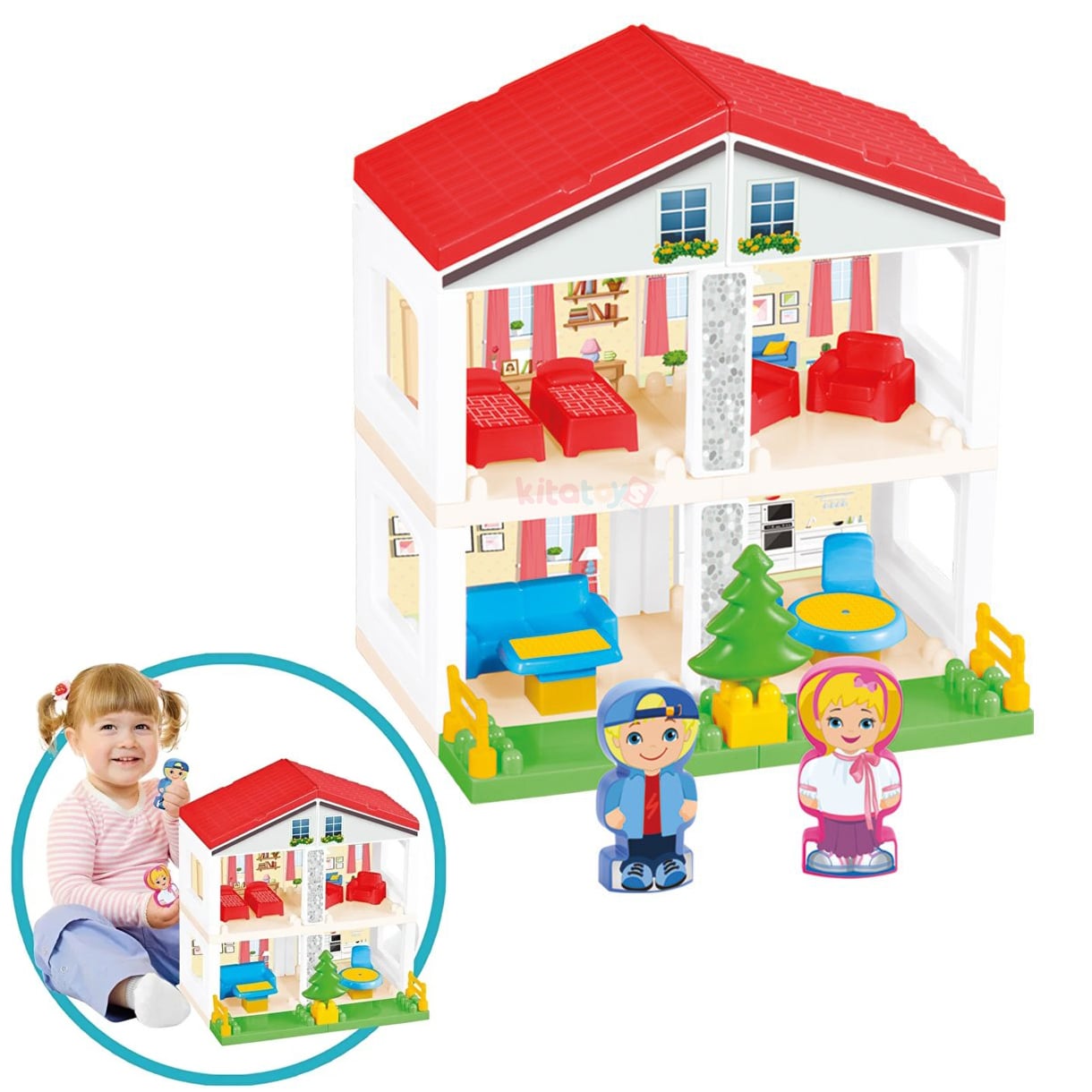 2 Katlı Ev Blokları 36 Parça Lego Blocks 03234