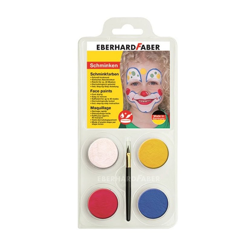 Eberhard Faber Yüz Boyası 4 Renk Palyaço 579010