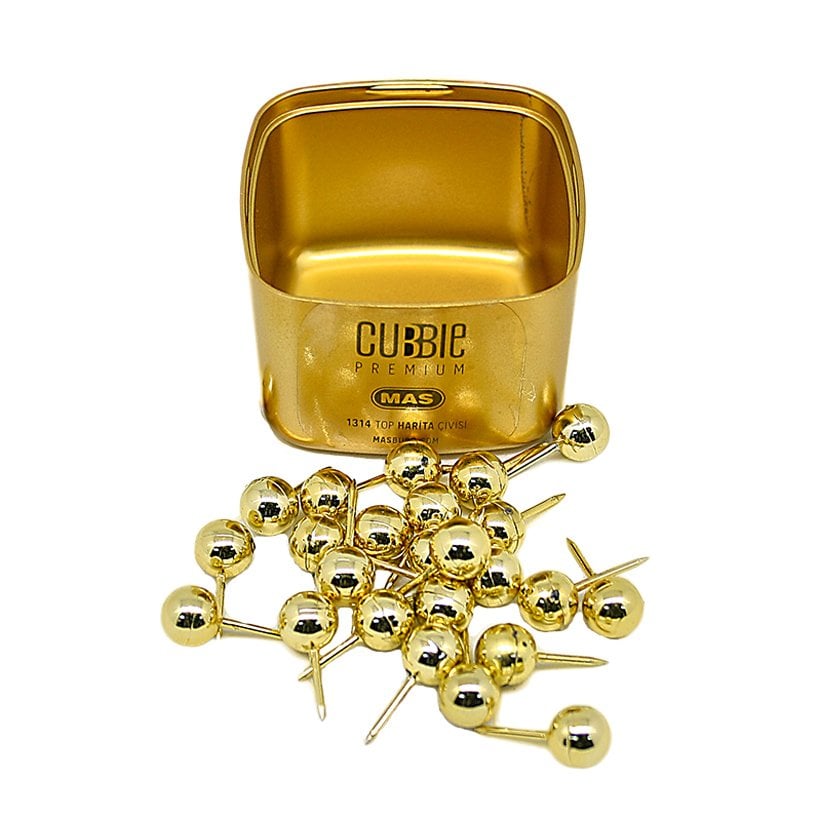 TOP Harita (PANO) Çivisi GOLD 25'li Cubbie Premium 1314