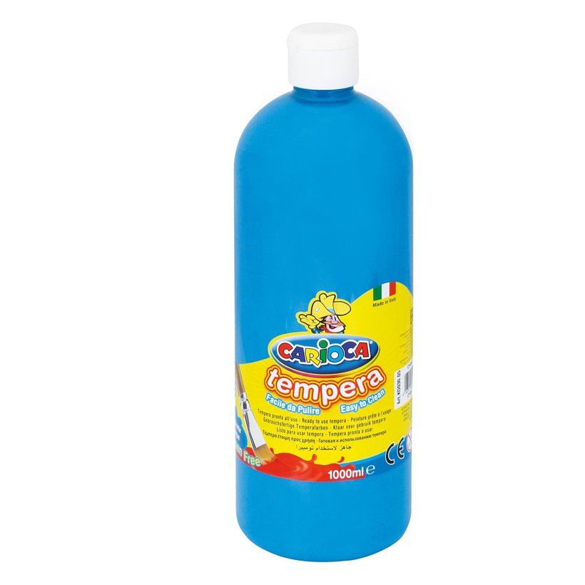 Carioca Tempera Boya 1000 ml MAVİ (Süper Yıkanabilir)