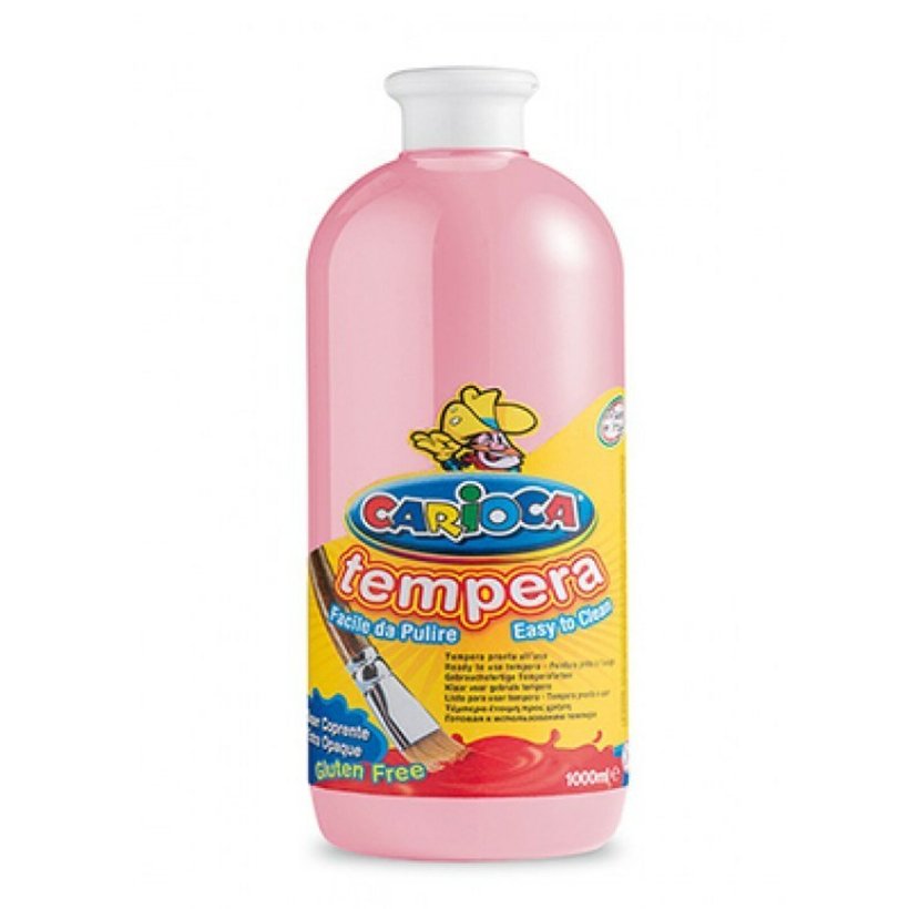 Carioca Tempera Boya 1000ml PEMBE (Parmak Boyası)