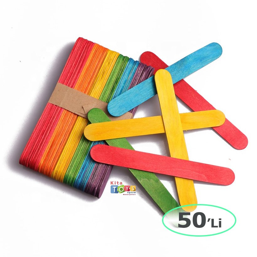 Renkli Dil Çubukları (Abeslang) 50'Li