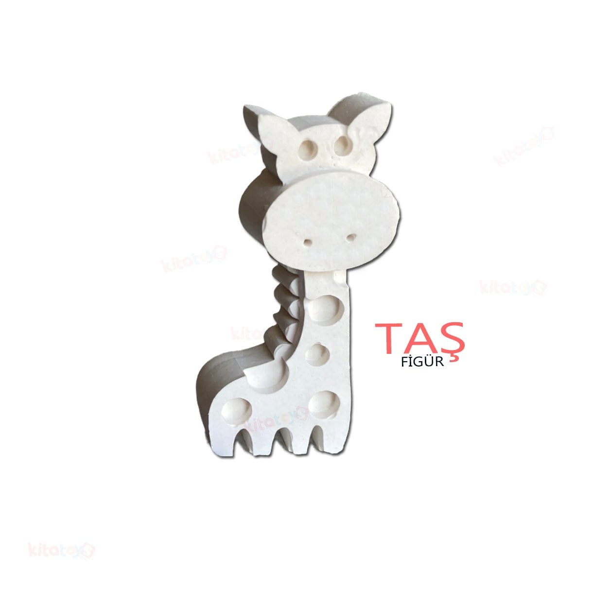 Taş Boyama Figürü ZÜRAFA (Taş Tozu Objesi)