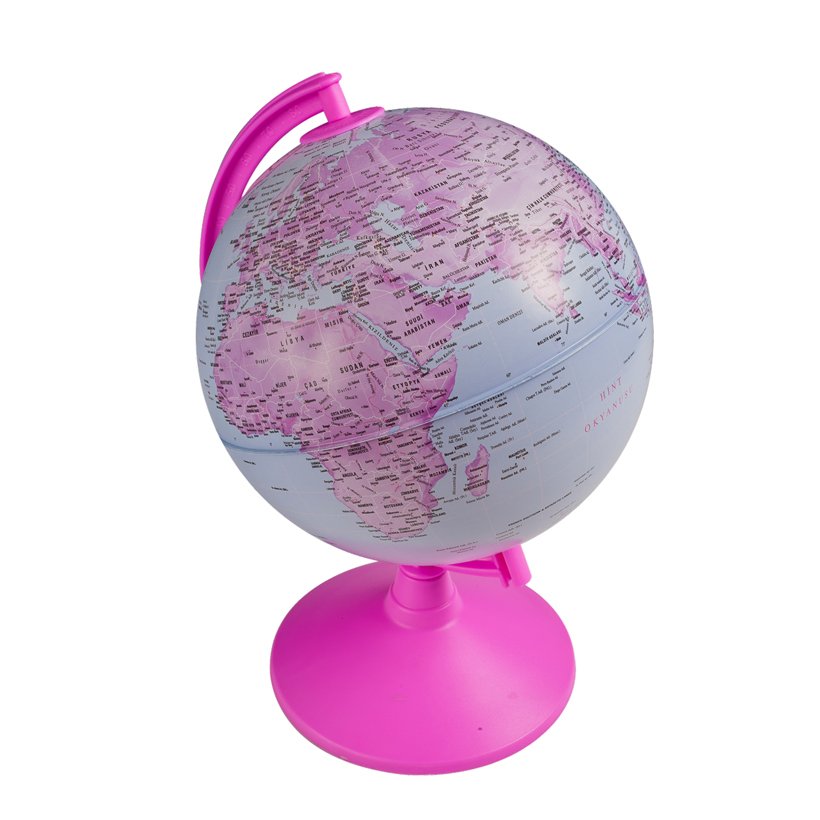 Dünya Pembe Küre 20 cm (43202 Gürbüz Dünya Maketi)