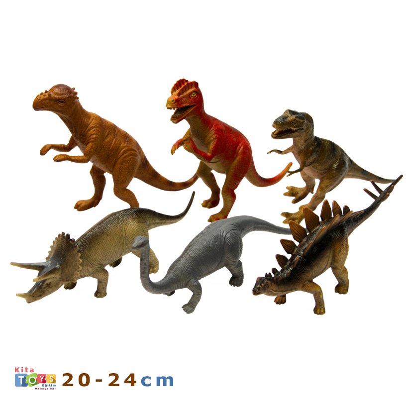 Dinozor Hayvanları 6'Lı Set (Anaokulu Dinazor)