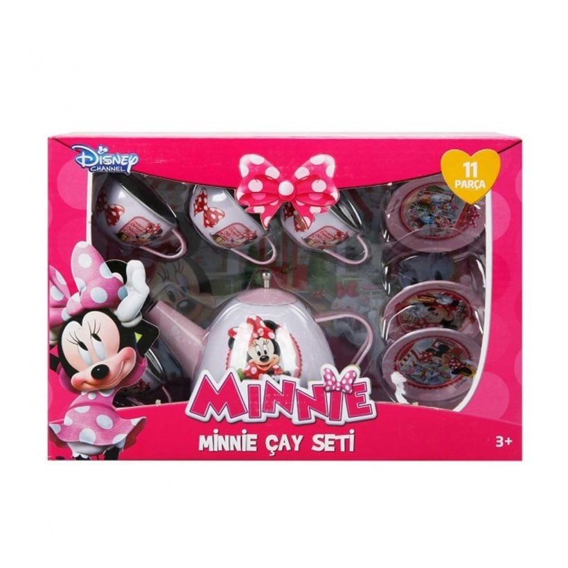 Metal Çay Seti 11 Parça Oyuncak Çelik Minnie