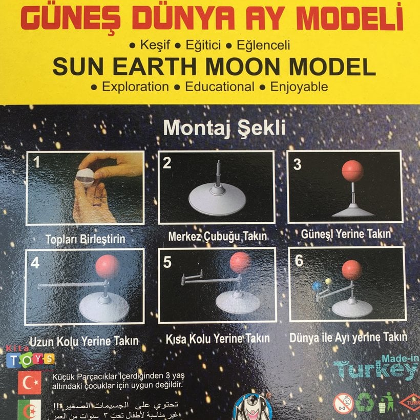 Güneş Dünya Ay Modeli (Fen Doğa Merkezi)