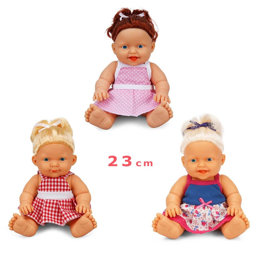 Nil Bebek Saçlı 23 cm Evcilik Oyuncakları