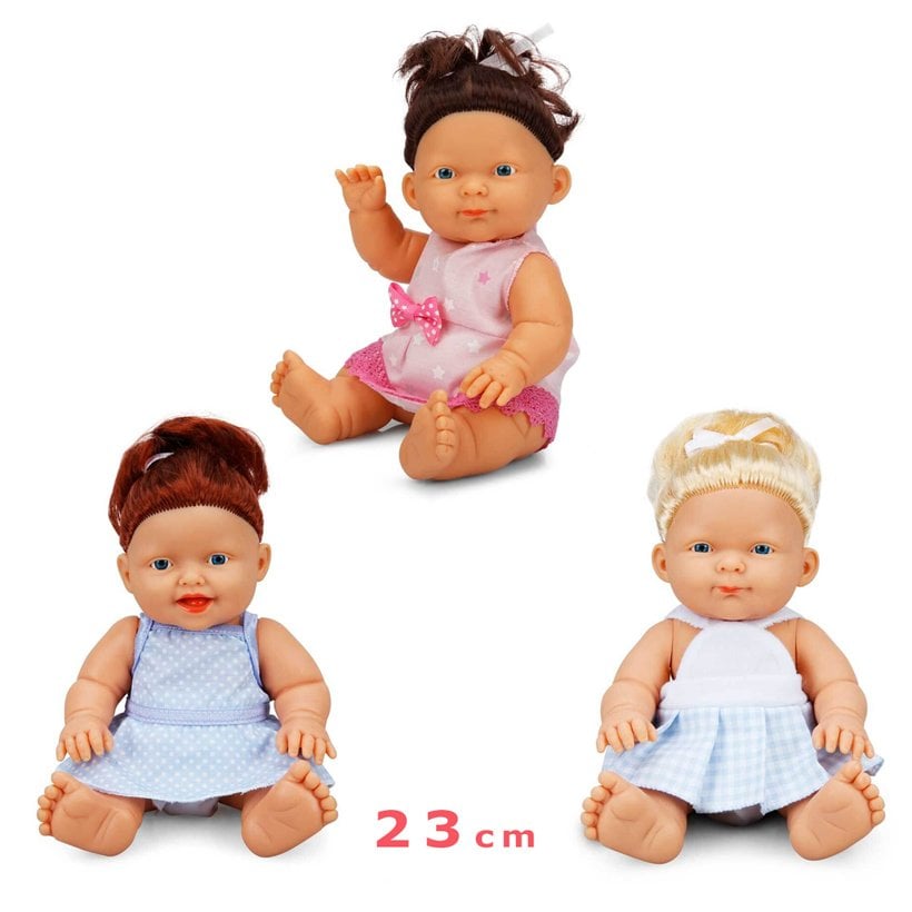 Nil Bebek Saçlı 23cm SABC Evcilik Oyuncakları