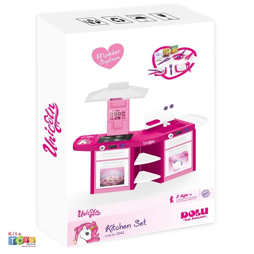 Unicorn Oyuncak Mutfak Seti Plastik-Dolu-2543