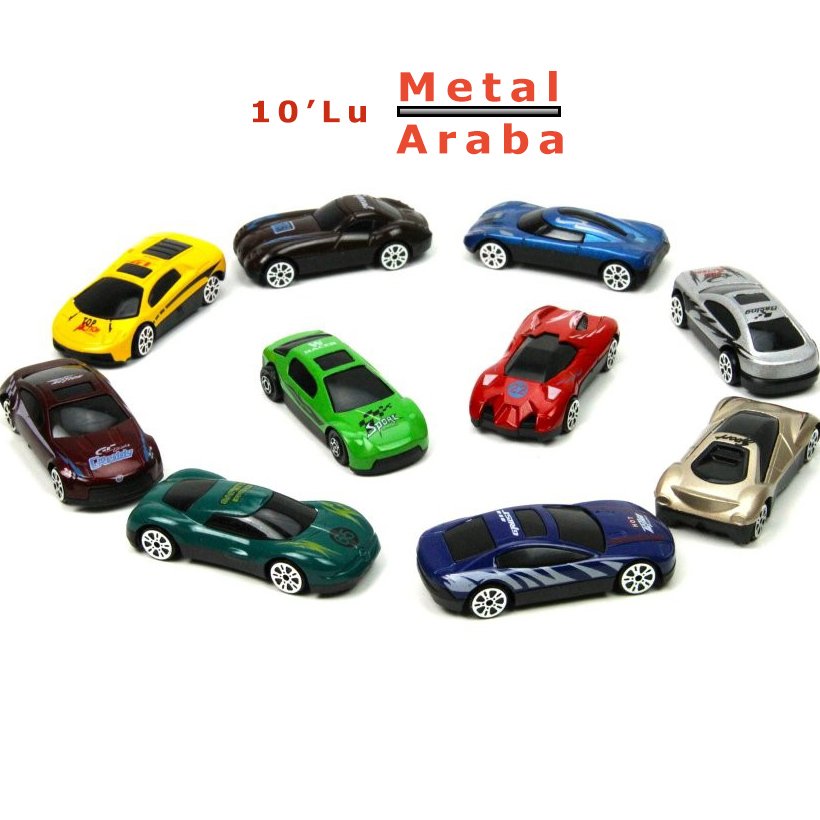 Metal 10 Lu Araba Seti 1:72 Vardem