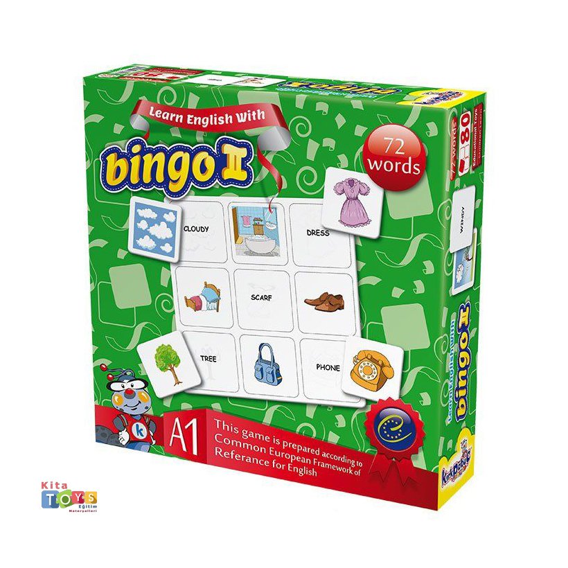 Bingo 2 Oyun Kartları Anaokulu Ürünü