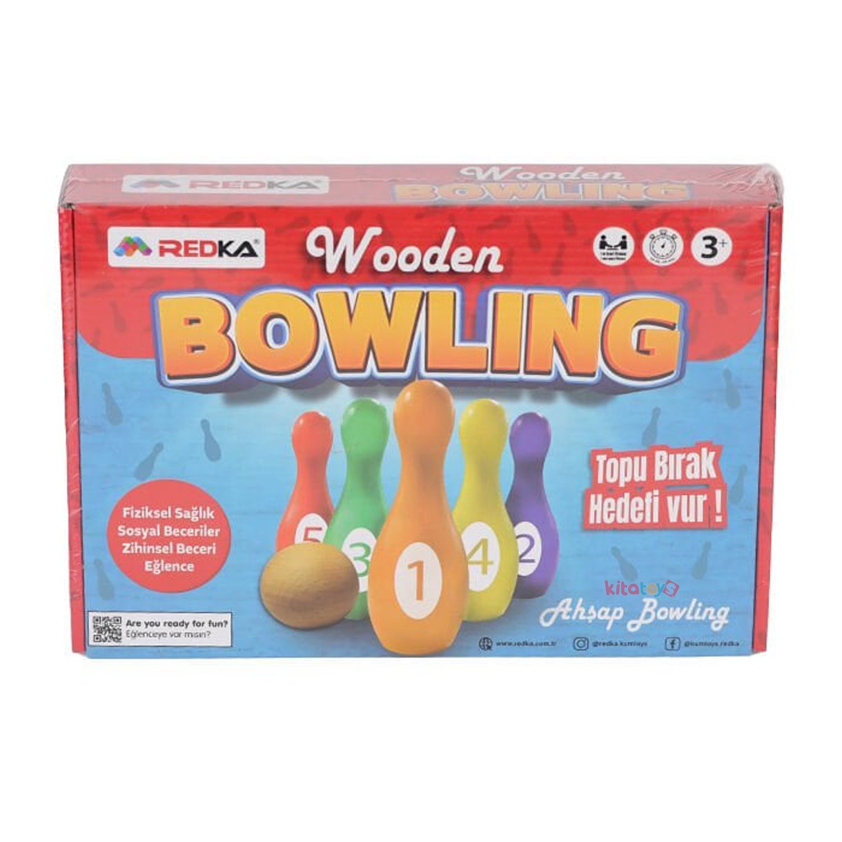 Ahşap Bowling Oyunu (Beceri Oyuncakları) RD5821