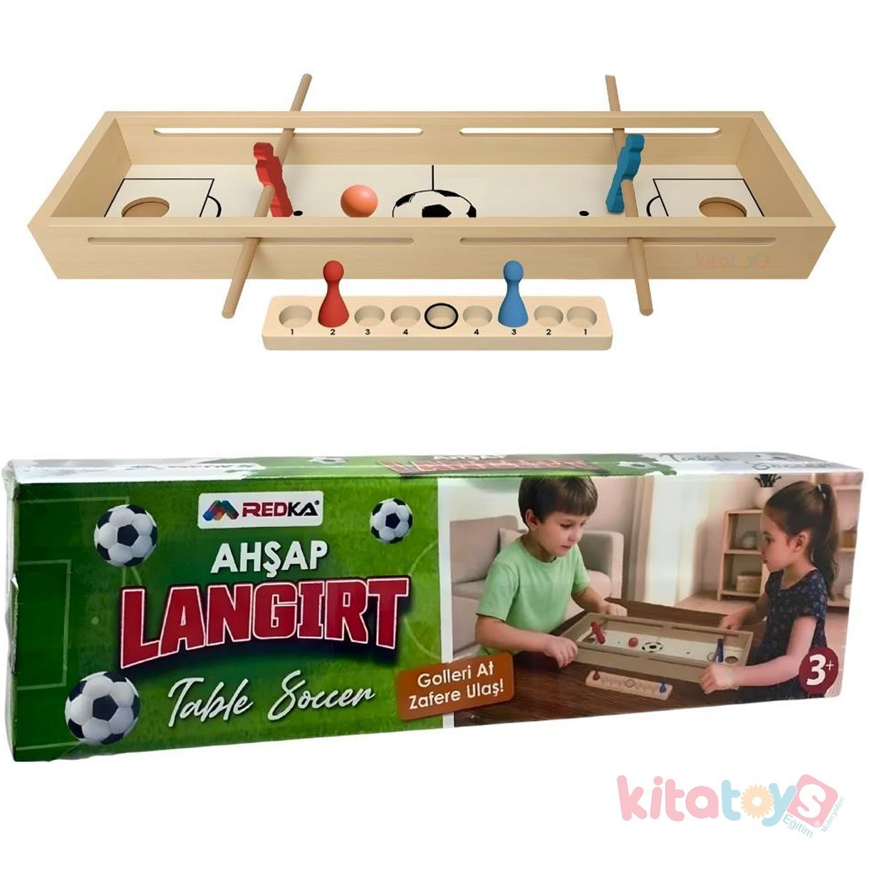 Ahşap Langırt (RD5872) Masaüstü Yeni Futbol Oyunu Oyuncak