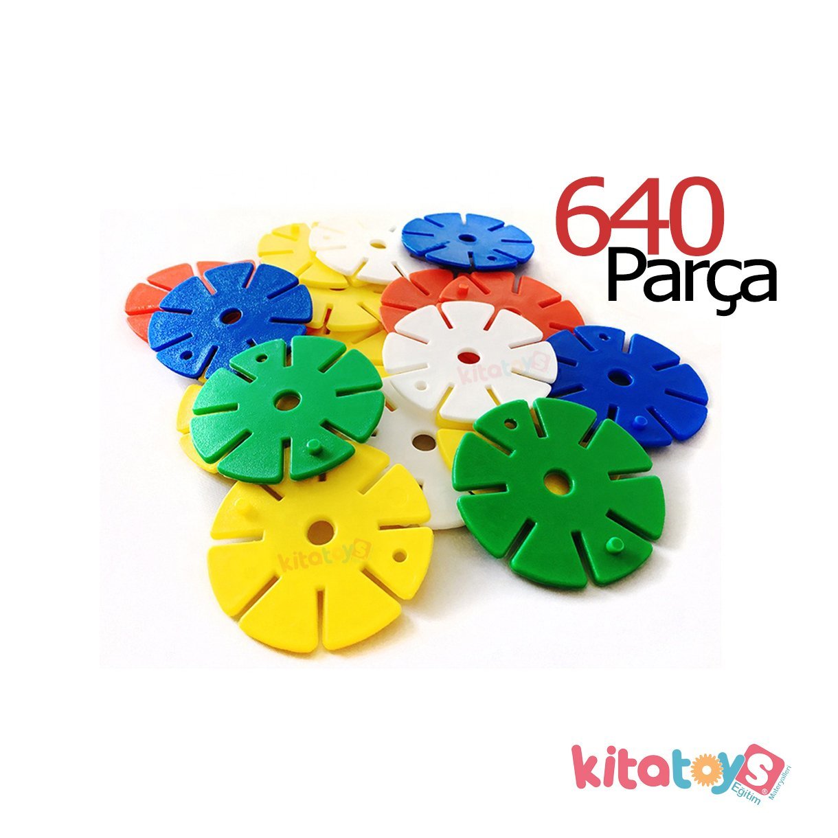 Diskler Molekül Puzzle 640 Parça (Kar Tanesi Motif) Kutulu Lego