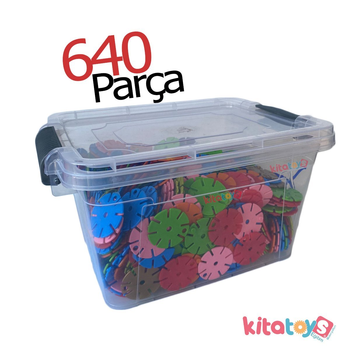 Diskler Molekül Puzzle 640 Parça (Kar Tanesi Motif) Kutulu Lego