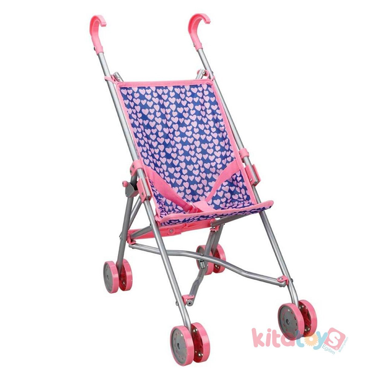 Katlanabilir Metal Bebek Puseti (Baston Oyuncak Bebek Arabası)