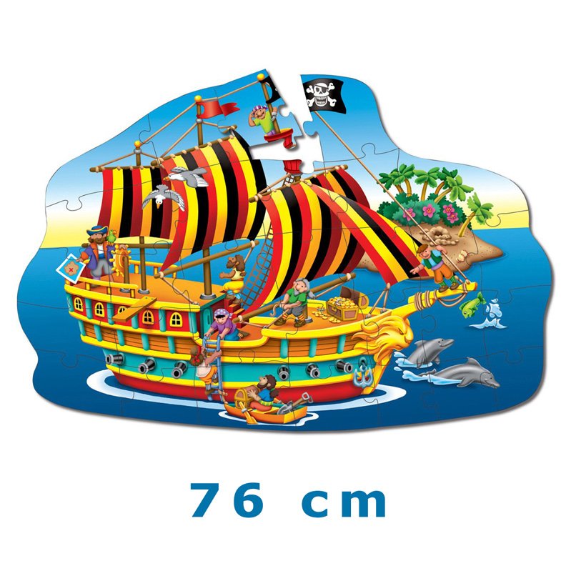 Korsan Gemisi (DEV BOY) Puzzle Anaokulu Oyuncak