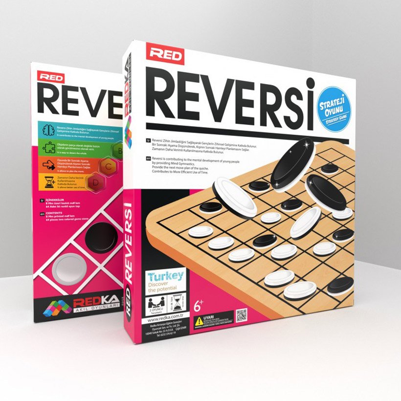 Ahşap Reversi (İlkokul Zeka Oyunları)