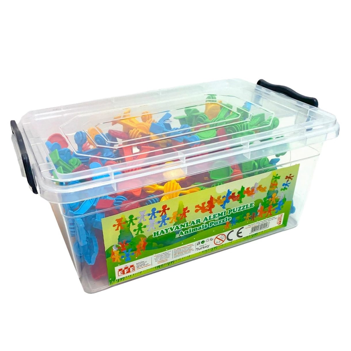Hayvanlar Alemi Puzzle 120 Parça (Eğitici Lego) 402