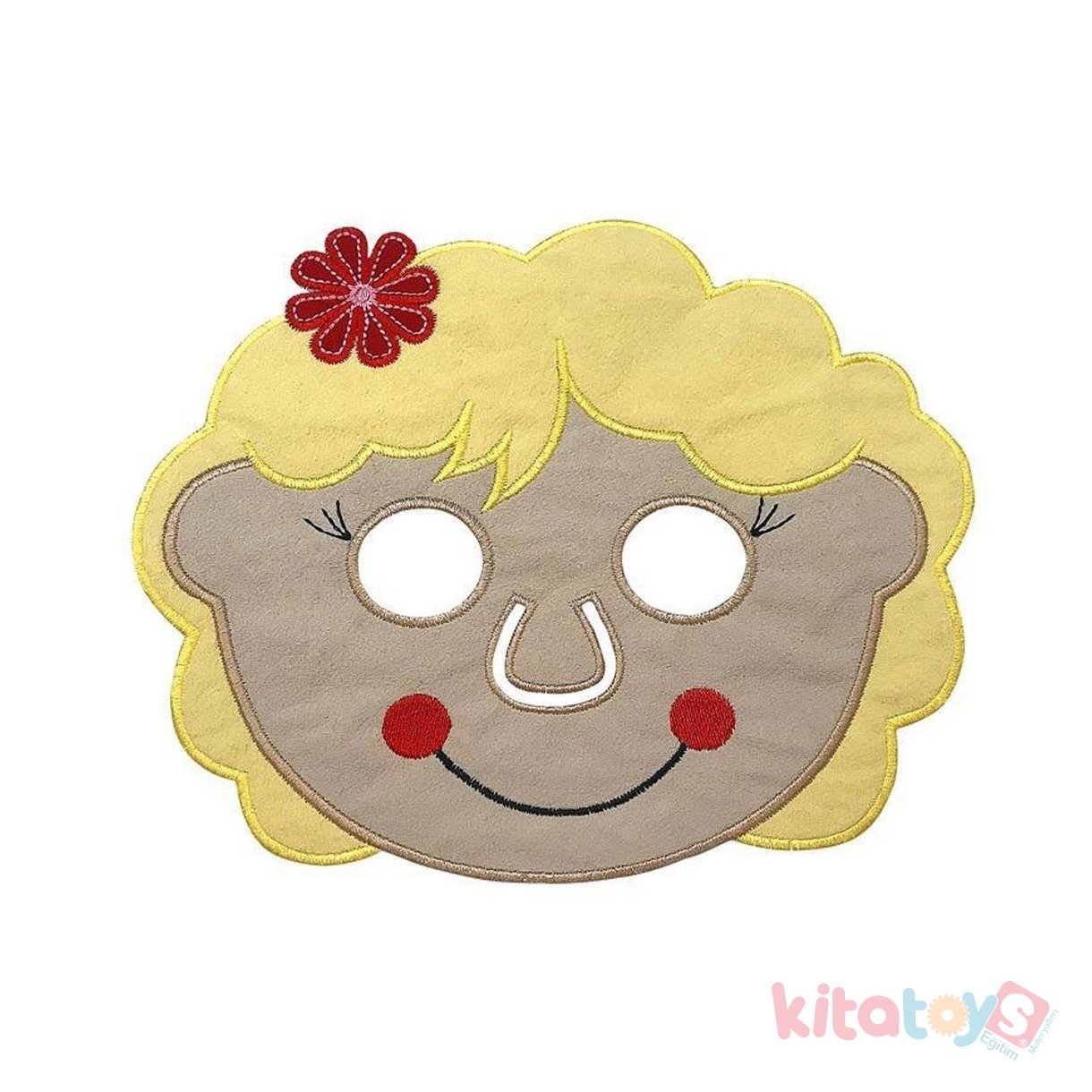 Kız Çocuk Maskesi (Kumaş) Tiyatro ve Drama Materyalleri