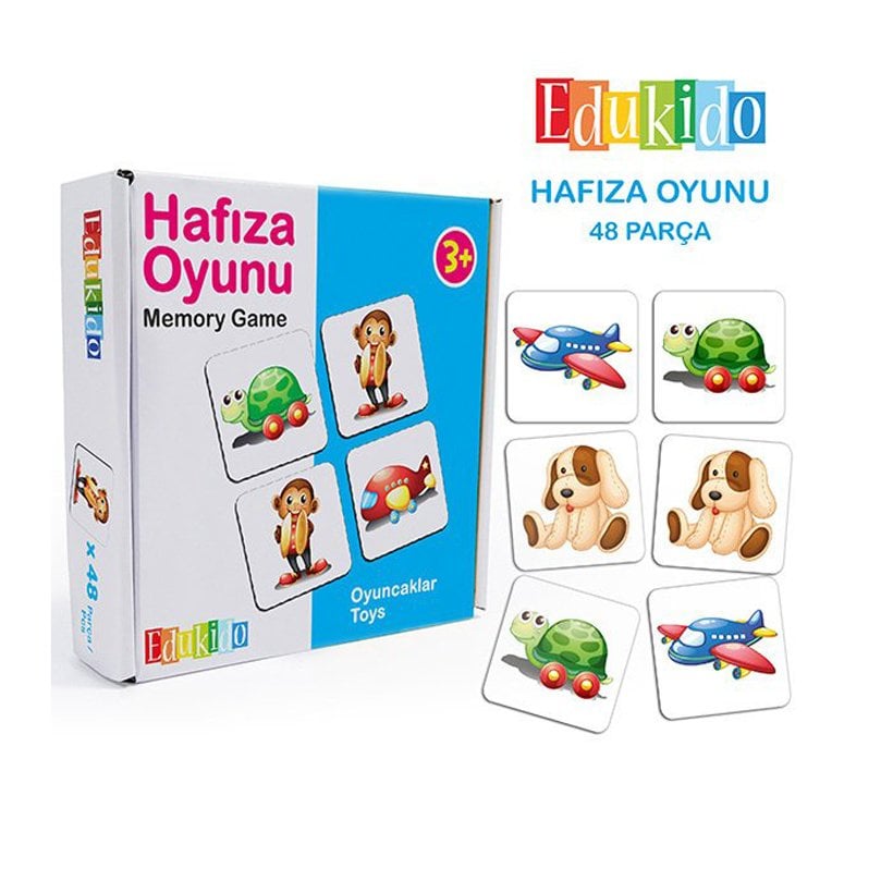 Anaokulu Oyuncaklar Edukido Hafıza Kart Oyunu