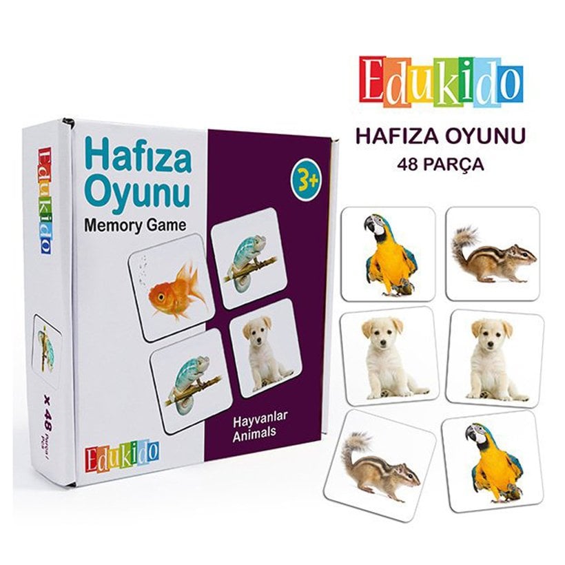 Hafıza Kart Oyunu Hayvanlar Anaokulu Oyuncak