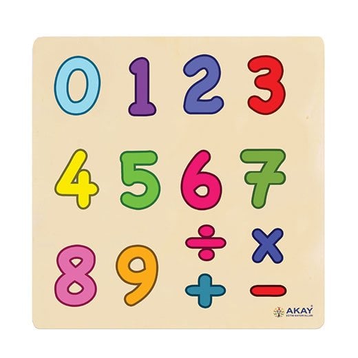 Anaokulu Eğitici Oyuncakları Ahşap Puzzle Sayılar