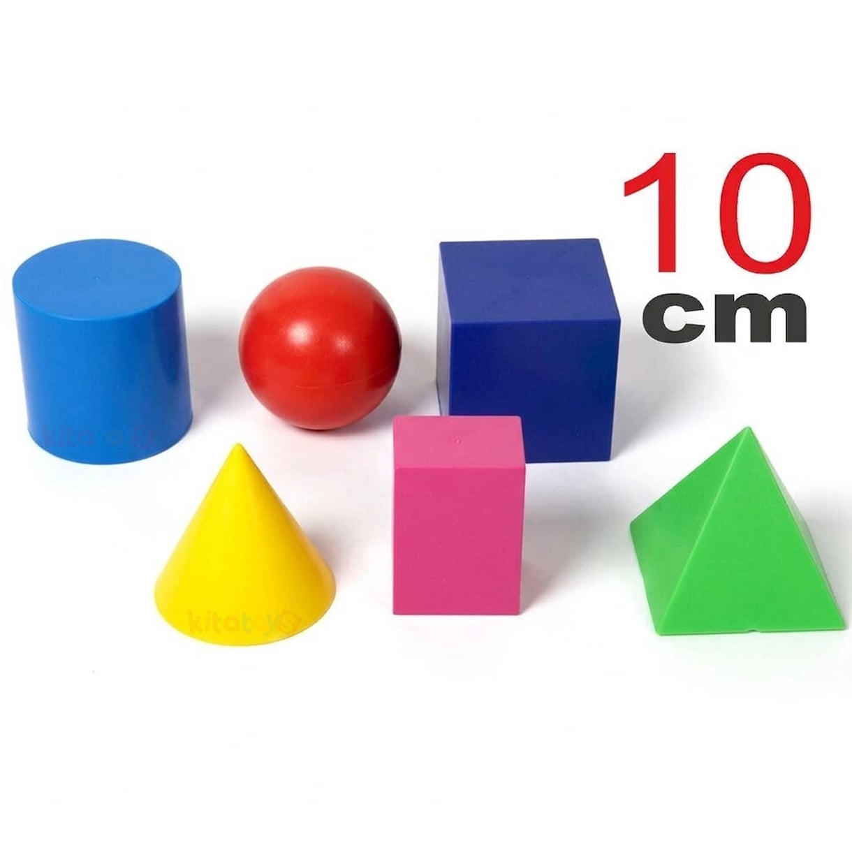 Geometrik Cisimler Takımı (BÜYÜK Boy) 6 ADET (Sıvı Ölçüm Seti) Hacim Şekiller Takımı