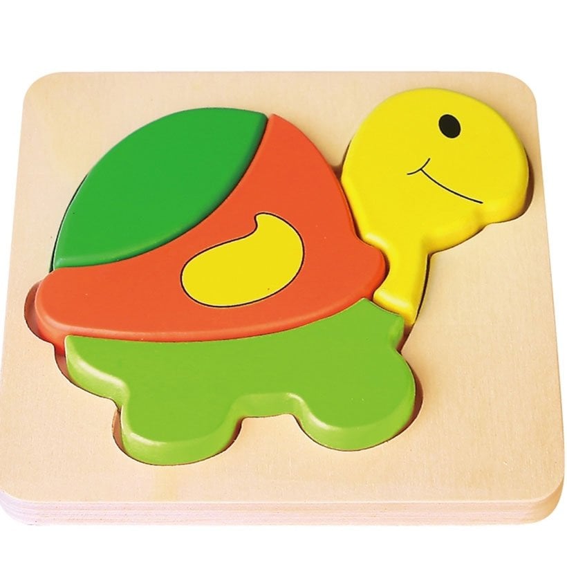 Ahşap Puzzle (Yapbozlar) Kaplumbağa