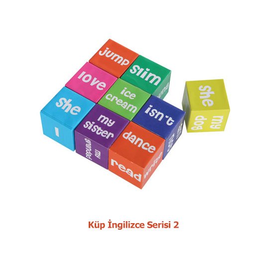 Küp İngilizce Serisi 2 Ahşap Puzzle (Yapboz)