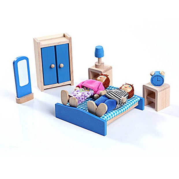 Oyuncak Mini Yatak Odası Seti-Evcilik Köşesi