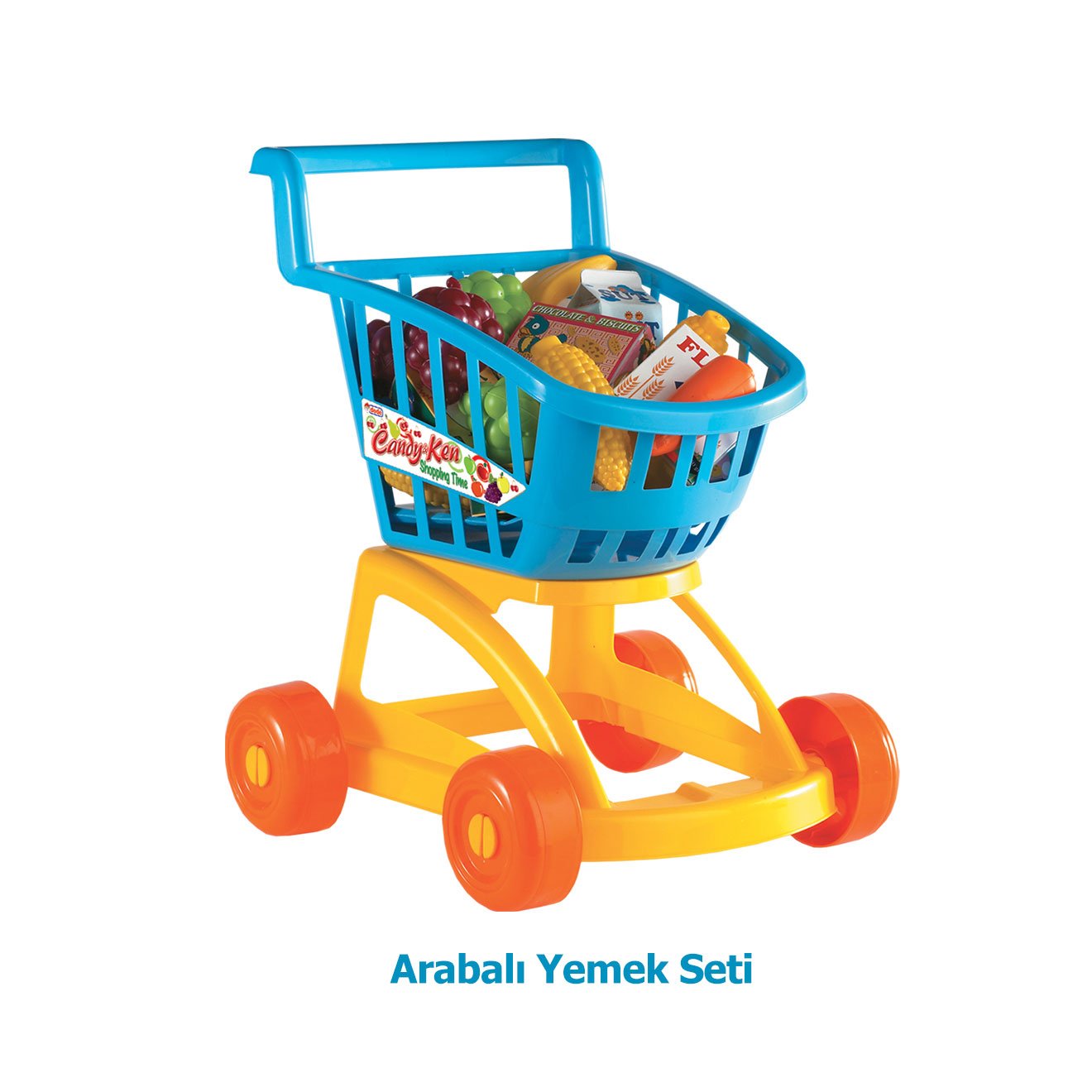 Oyuncak Yemek Seti Arabalı Evcilik Köşesi