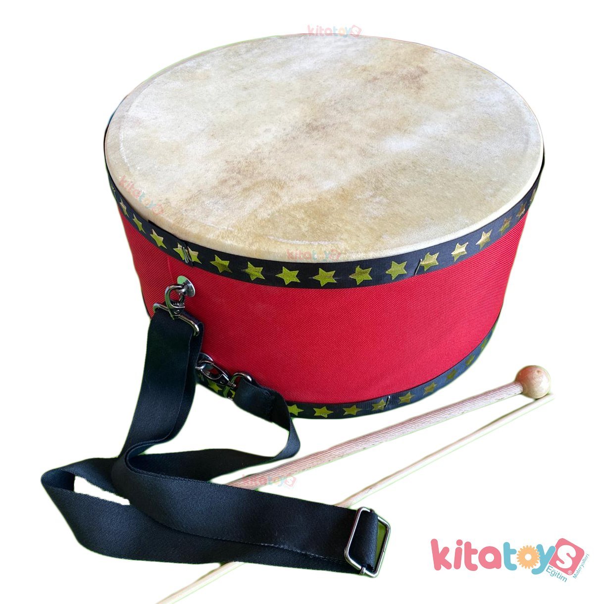Büyük Deri Davul 32 cm (Müzik Aletleri) Yer Davulu