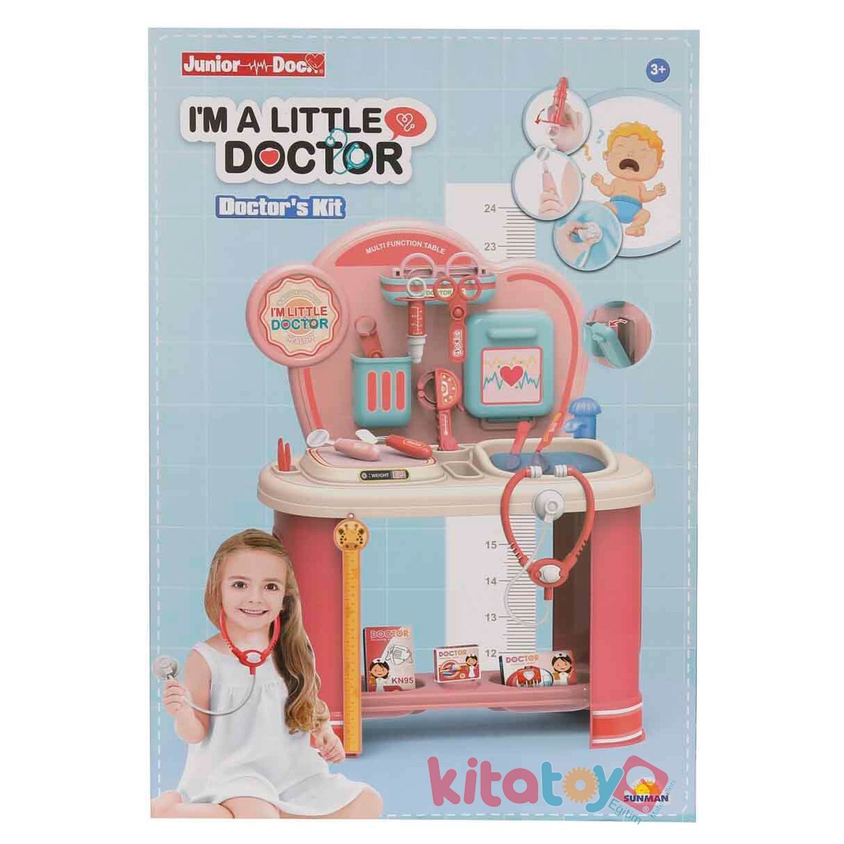 Büyük Doktor Oyun Seti Junior Doc. 4361 Pembe