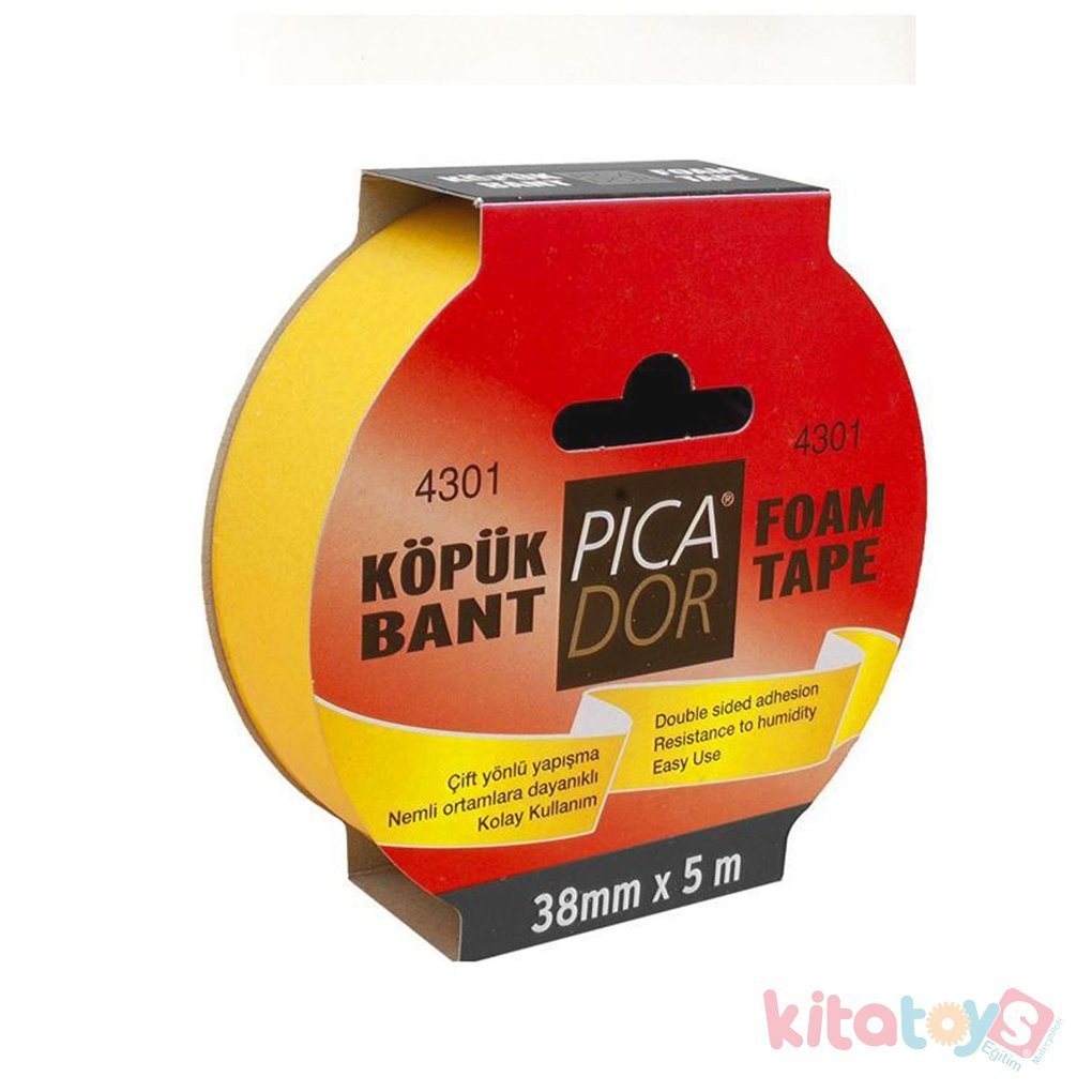 Çift Taraflı Köpük Bant 38 mm X 5 Metre