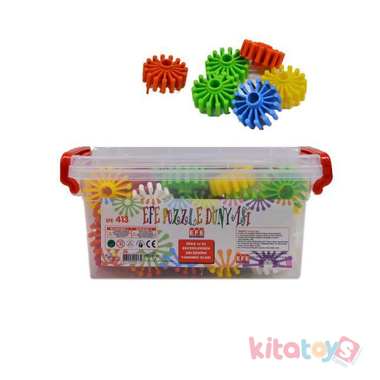 Eğitici Oyuncak Efe Çarklı Puzzle 35 Lego