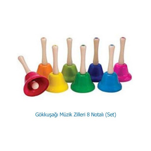 Gökkuşağı Müzik Zilleri 8 Notalı (Set)