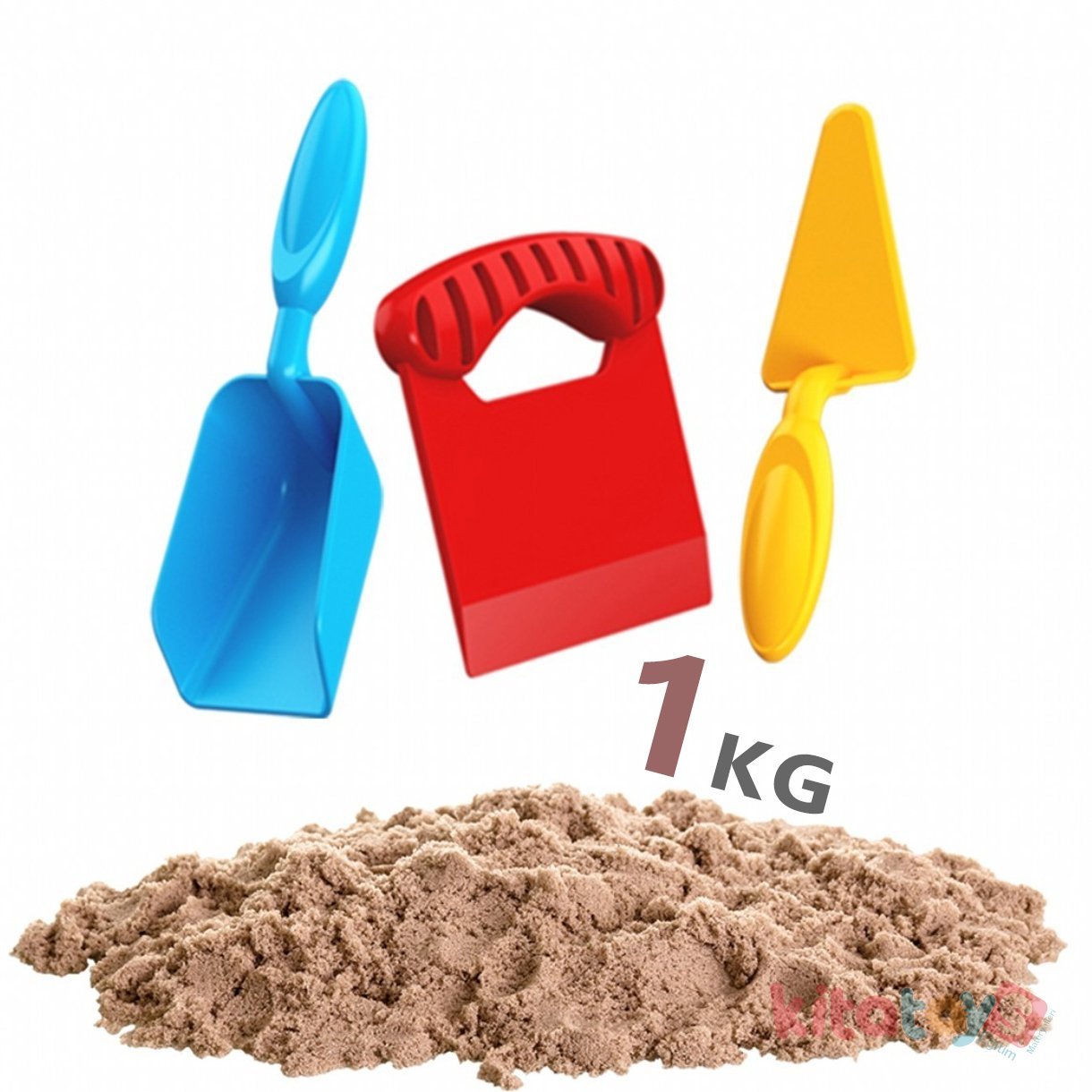 Kinetik Oyun Kumu Naturel 1 KG Aksesuarlı (Fentoys) 36909 Kinetic