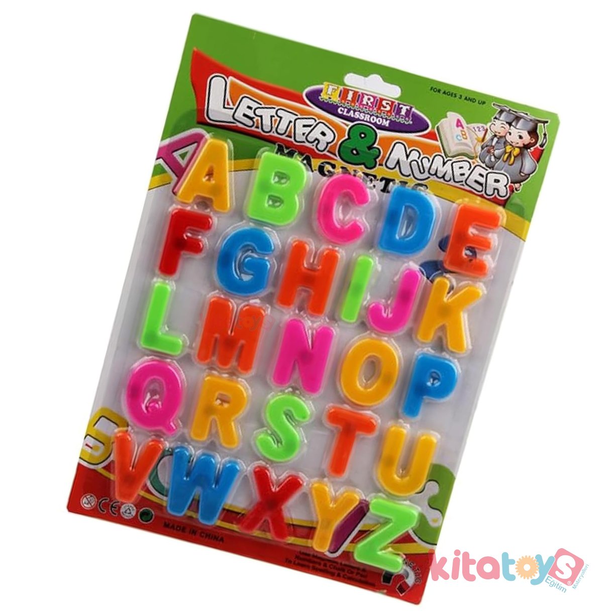 Mıknatıslı Harfler 26 p (Manyetikli Alfabe) Magnet Eğitici Oyuncak