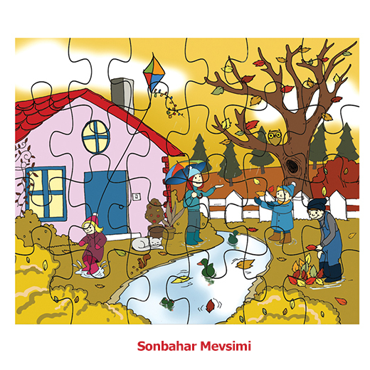 Mevsimler Puzzle Sonbahar Mevsimi