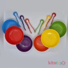 Kase Cımbız Aktarma Seti 6+6 KUTULU (12 Parça) Maşa Aktivite