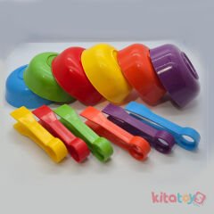 Kase Cımbız Aktarma Seti 6+6 KUTULU (12 Parça) Maşa Aktivite