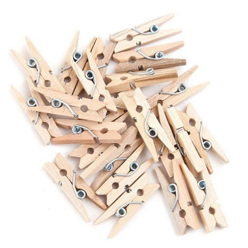 45 mm Ahşap Mandal 50'Li (El İşi Sanat Etkinliği Malzemesi)