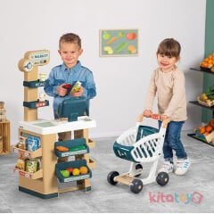 Arabalı Market Seti (Oyuncak 7600350238 Simba Alışveriş Merkezi) Kitatoys.com