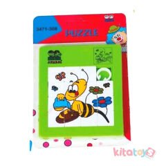Kaydırmalı Puzzle Oyunu 4x4 Kartela Büyük Boy (Güçlü Oyuncak) Sürüklemeli