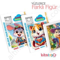 Kaydırmalı Puzzle Oyunu 3x3 Kartela Büyük Boy (Sürüklemeli) Slide